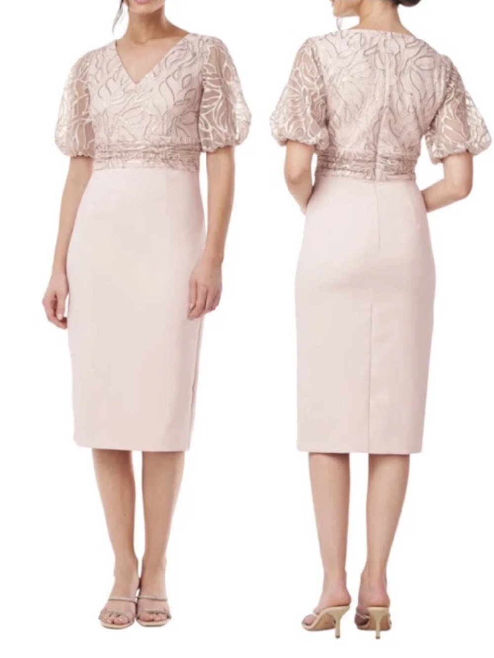 🌻NEW JS Collections Emersyn Midi Dress In English Rose Size 8 $248 Retail